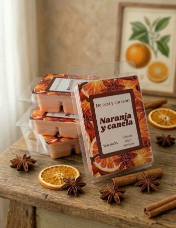 Wax Melts naranja y canela (50gr)
